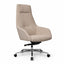 Sillón de Oficina Ejecutivo Respaldo Alto - VERSA ALTUS KENT - Estructura Aluminio - Asiento/respaldo con Espuma Pu Tapizado - AL-662S - VERSA - NOGAL BEAT - Silla Directiva