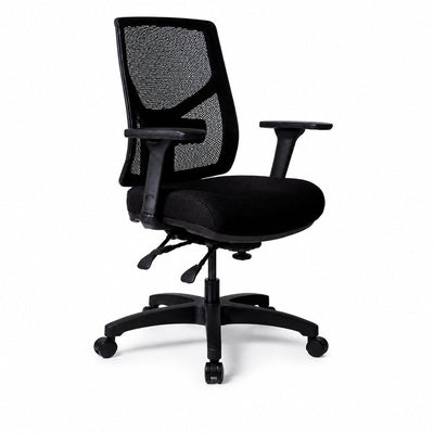 Sillón de Oficina Ejecutivo Respaldo Alto - VERSA ALTUS KOR - Estructura Aluminio - Asiento Tapizado en Tela - AL-2590 - VERSA - NOGAL BEAT - Silla Ejecutiva