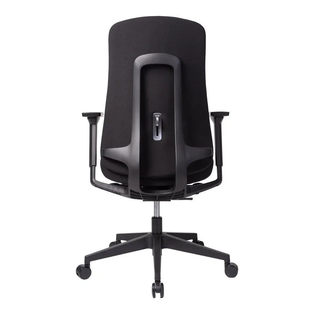 Sillón de Oficina Ejecutivo Respaldo Alto - VERSA ALTUS SOHO - Estructura Aluminio - Asiento Tapizado en Tela Bondeada - AL-2600N - VERSA - NOGAL BEAT - Silla Directiva