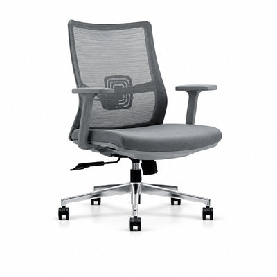 Sillón de Oficina Ejecutivo Respaldo Alto - VERSA ALTUS VITALIA - Estructura Aluminio - Mecanismo Reclinable con Bloqueo en Tres Posiciones - AL-2646 - VERSA - NOGAL BEAT - Silla Ejecutiva