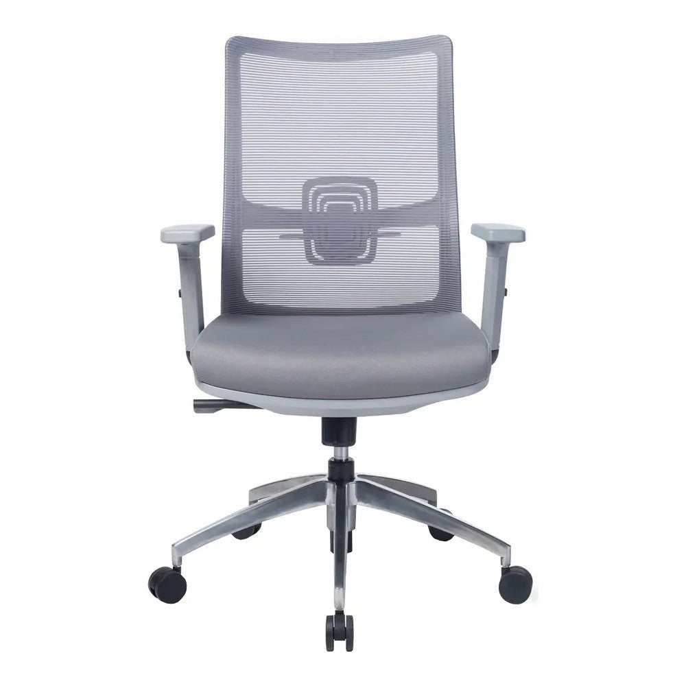Sillón de Oficina Ejecutivo Respaldo Alto - VERSA ALTUS VITALIA - Estructura Aluminio - Mecanismo Reclinable con Bloqueo en Tres Posiciones - AL-2646 - VERSA - NOGAL BEAT - Silla Ejecutiva
