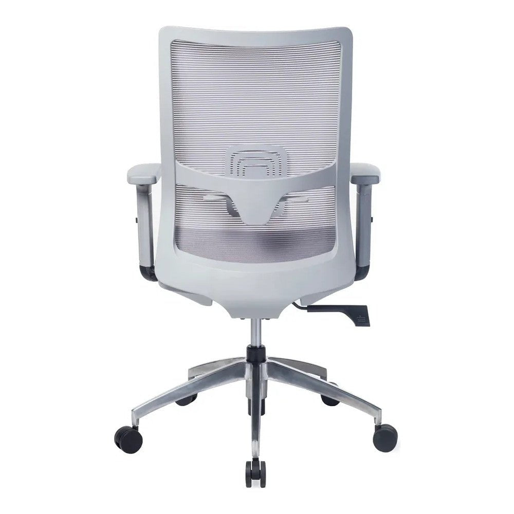 Sillón de Oficina Ejecutivo Respaldo Alto - VERSA ALTUS VITALIA - Estructura Aluminio - Mecanismo Reclinable con Bloqueo en Tres Posiciones - AL-2646 - VERSA - NOGAL BEAT - Silla Ejecutiva