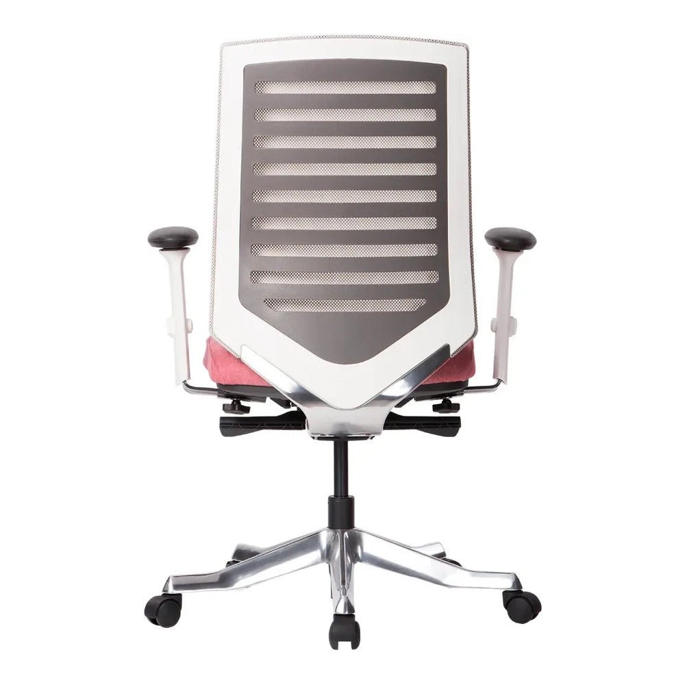 Sillón de Oficina Ejecutivo Respaldo Medio - VERSA ALTUS CELLA EJECUTIVO - Gris Blanco - Asiento en Pu Inyectado Retardante de Flama 60kg/m3 - AL-282 - VERSA - NOGAL BEAT - Silla Ejecutiva