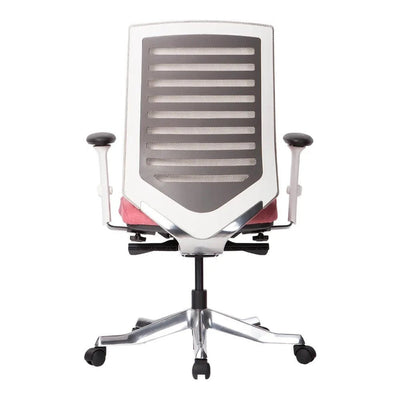 Sillón de Oficina Ejecutivo Respaldo Medio - VERSA ALTUS CELLA EJECUTIVO - Gris Blanco - Asiento en Pu Inyectado Retardante de Flama 60kg/m3 - AL-282 - VERSA - NOGAL BEAT - Silla Ejecutiva