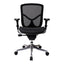 Sillón de Oficina Ejecutivo Respaldo Medio - VERSA ALTUS - Estructura Aluminio - Asiento y Respaldo en Malla con Soporte Lumbar y Miura sin Cabecera - AL-261 - VERSA - NOGAL BEAT - Silla Ejecutiva