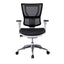 Sillón de Oficina Ejecutivo Respaldo Medio - VERSA ALTUS - Estructura Aluminio - Asiento y Respaldo en Malla con Soporte Lumbar y Stella Plus sin Cabecera - AL-2514 - VERSA - NOGAL BEAT - Silla Ejecutiva