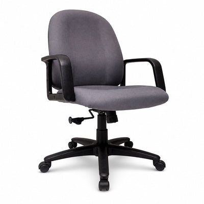 Sillón de Oficina Ejecutivo - VERSA ALTUS KOMFORT - Estructura Aluminio - Asiento y Respaldo Tapizados en Tela Forma Ergonómica - AL-470 - VERSA - NOGAL BEAT - Silla Ejecutiva