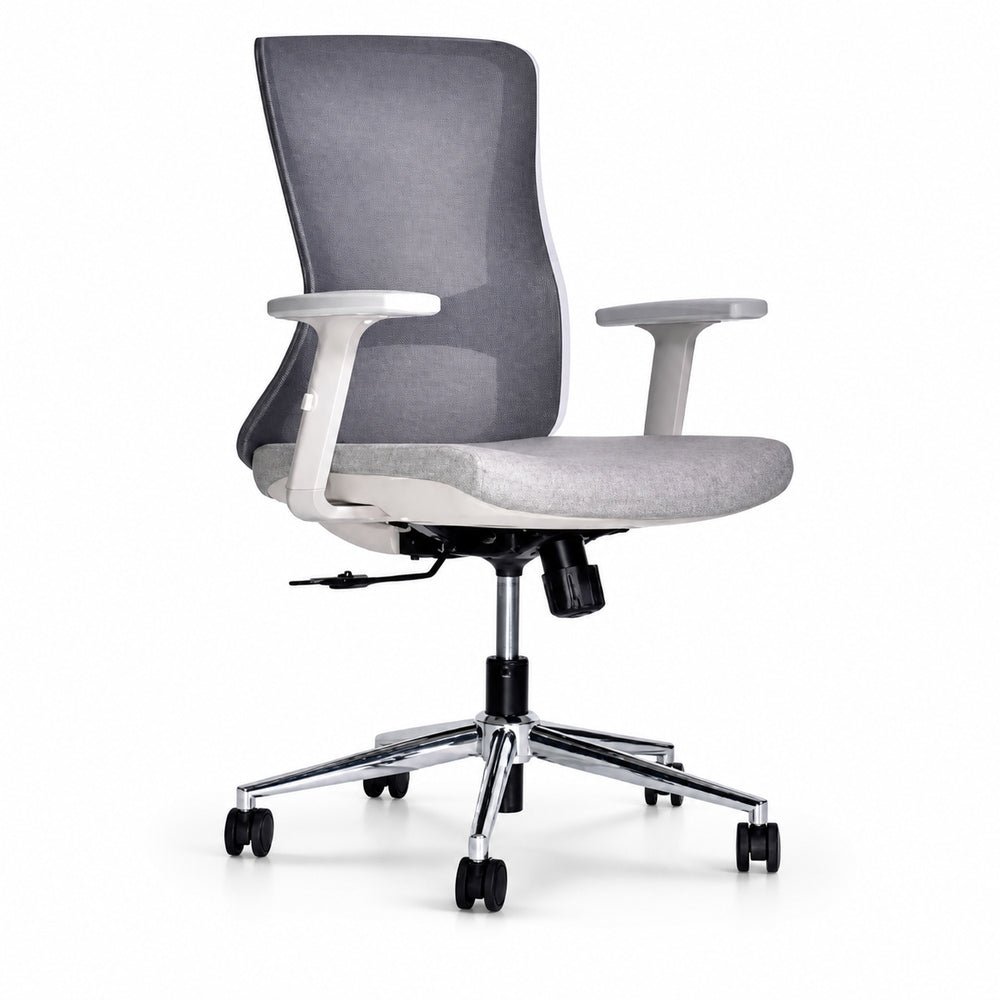 Sillón de Oficina Ejecutivo - VERSA ALTUS LUMINA - Estructura Aluminio - Asiento Tapizado y Respaldo con Soporte Lumbar Ajustable - AL-2630 - VERSA - NOGAL BEAT - Silla Ejecutiva