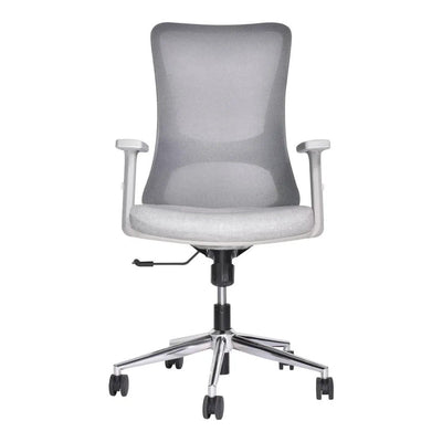 Sillón de Oficina Ejecutivo - VERSA ALTUS LUMINA - Estructura Aluminio - Asiento Tapizado y Respaldo con Soporte Lumbar Ajustable - AL-2630 - VERSA - NOGAL BEAT - Silla Ejecutiva