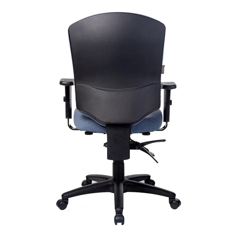 Sillón de Oficina Gerencial Uso Rudo - VERSA ALTUS METRO - Estructura Aluminio - Asiento y Respaldo con Soporte Lumbar Tapizado - AL-460 - VERSA - NOGAL BEAT - Silla Directiva