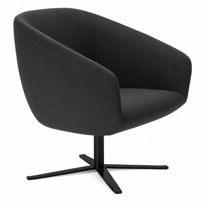 Sillón de Recepción 1 Plaza - LABENZE BECK - Asiento y Respaldo Tapizados - 155-20800-NGO GRADO 0 - Labenze - NOGAL BEAT - Sillón Ocasional