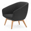 Sillón de Recepción 1 Plaza - LABENZE BECK - Asiento y Respaldo Tapizados - 155-20850-000 GRADO 0 - Labenze - NOGAL BEAT - Sillón Ocasional