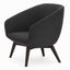 Sillón de Recepción 1 Plaza - LABENZE BECK - Asiento y Respaldo Tapizados - 155-20850-000 GRADO 0 - Labenze - NOGAL BEAT - Sillón Ocasional