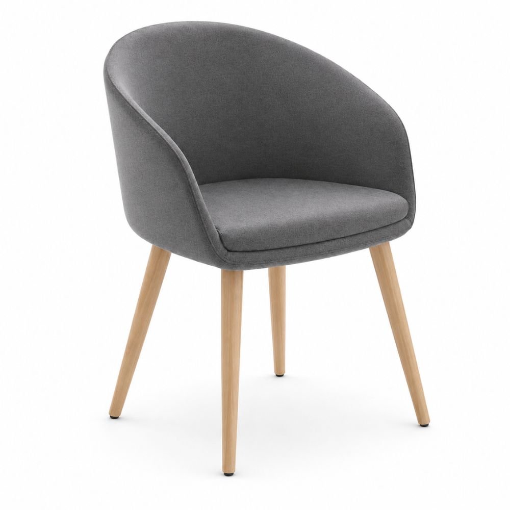 Sillón de Recepción 1 Plaza - LABENZE GALA - Varios Colores - Tapizado con Respaldo y Descansabrazos - 155-33000-000 GRADO 0 - Labenze - NOGAL BEAT - Sillón Ocasional