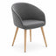 Sillón de Recepción 1 Plaza - LABENZE GALA - Varios Colores - Tapizado con Respaldo y Descansabrazos - 155-33000-000 GRADO 0 - Labenze - NOGAL BEAT - Sillón Ocasional