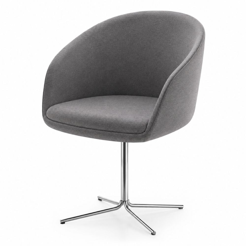 Sillón de Recepción 1 Plaza - LABENZE GALA - Varios Colores - Tapizado con Respaldo y Descansabrazos - 155-33010-CRO GRADO 0 - Labenze - NOGAL BEAT - Sillón Ocasional