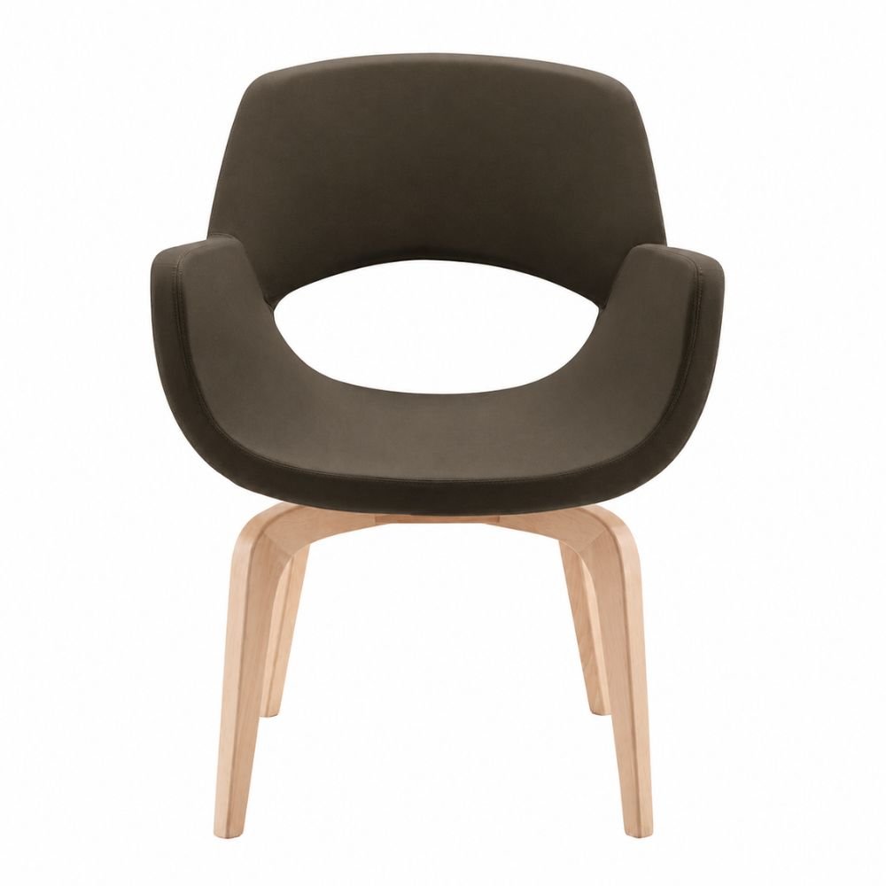 Sillón de Recepción 1 Plaza - LABENZE KIRA - Varios Colores - Tapizado con Respaldo y Descansabrazos - 155-19000-000 GRADO 0 - Labenze - NOGAL BEAT - Sillón Ocasional