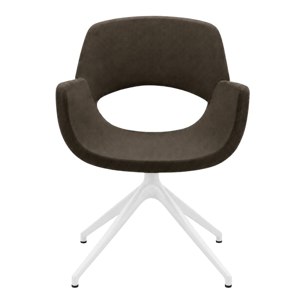 Sillón de Recepción 1 Plaza - LABENZE KIRA - Varios Colores - Tapizado con Respaldo y Descansabrazos - 155-19040-BCO GRADO 0 - Labenze - NOGAL BEAT - Sillón Ocasional