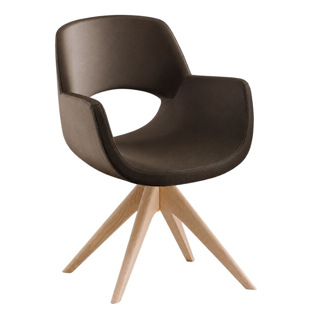 Sillón de Recepción 1 Plaza - LABENZE KIRA - Varios Colores - Tapizado con Respaldo y Descansabrazos - 155-19030-000 GRADO 0 - Labenze - NOGAL BEAT - Sillón Ocasional