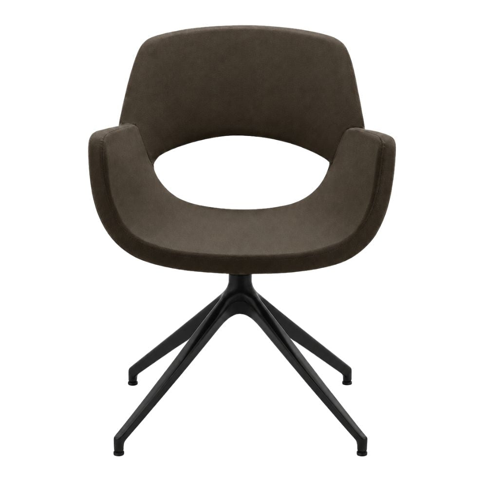 Sillón de Recepción 1 Plaza - LABENZE KIRA - Varios Colores - Tapizado con Respaldo y Descansabrazos - 155-19040-NGO GRADO 0 - Labenze - NOGAL BEAT - Sillón Ocasional