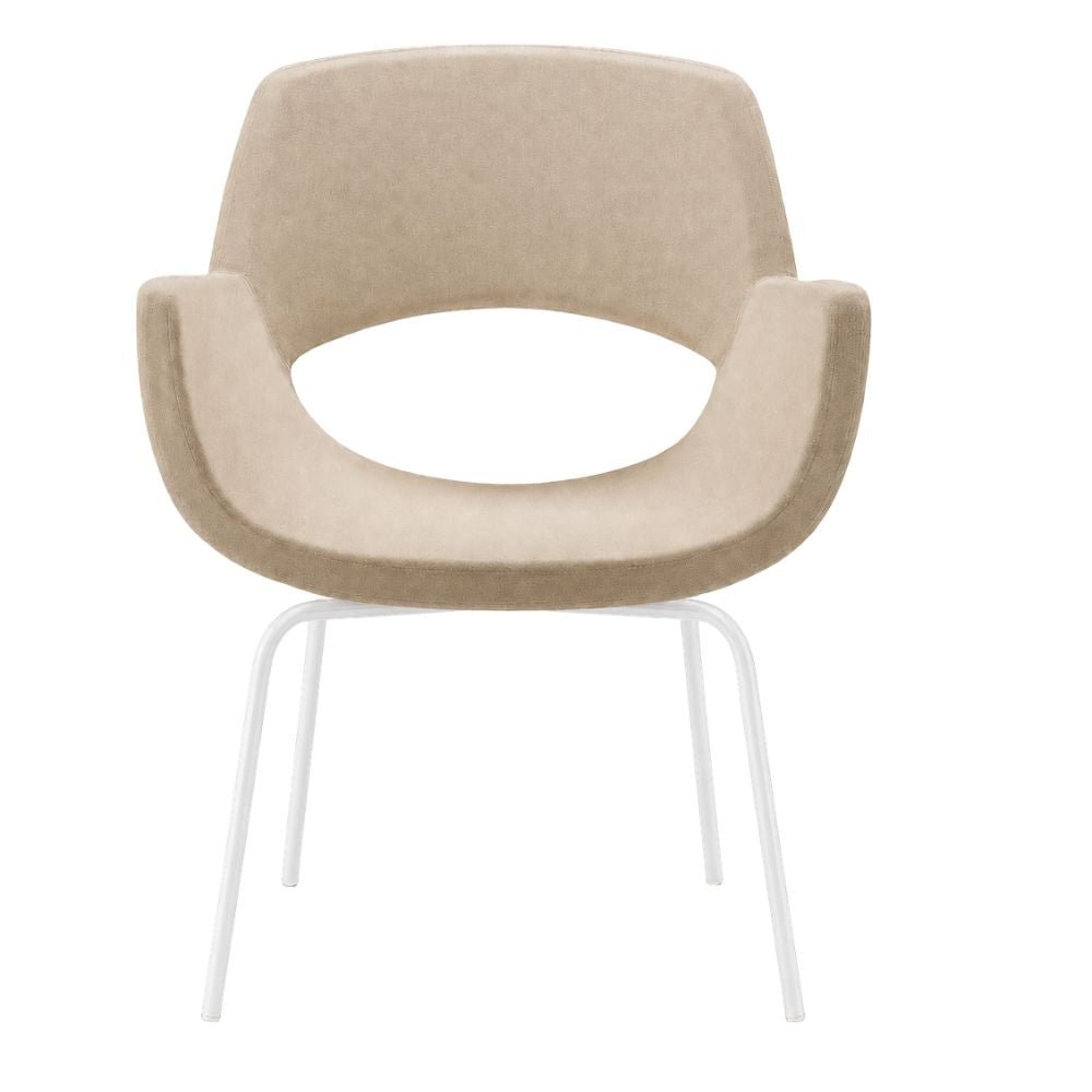 Sillón de Recepción 1 Plaza - LABENZE KIRA - Varios Colores - Tapizado con Respaldo y Descansabrazos - 155-19045-BCO GRADO 0 - Labenze - NOGAL BEAT - Sillón Ocasional