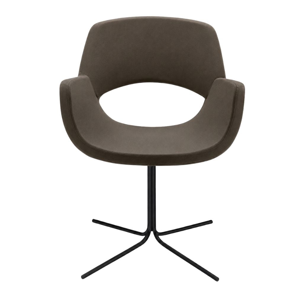 Sillón de Recepción 1 Plaza - LABENZE KIRA - Varios Colores - Tapizado con Respaldo y Descansabrazos - 155-19010-NGO GRADO 0 - Labenze - NOGAL BEAT - Sillón Ocasional