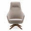Sillón de recepción 1 plaza Labenze Nora tapizado con respaldo alto y descansabrazos