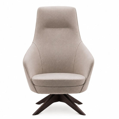 Sillón de Recepción 1 Plaza - LABENZE NORA - Varios Colores - Tapizado con Respaldo Alto y Descansabrazos - 155-20201-NAT GRADO 0 - Labenze - NOGAL BEAT - Sillón Ocasional