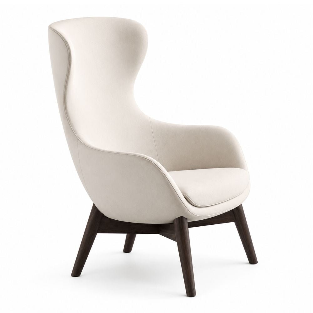 Sillón de Recepción Respaldo Alto - LABENZE QUEEN - Varios Colores - Tapizado - 155-14070-000 GRADO 0 - Labenze - NOGAL BEAT - Sillón Ocasional
