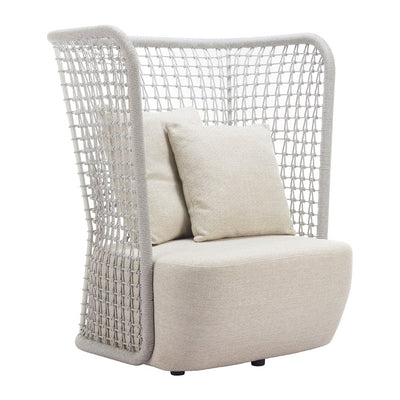 Sillón de Terraza para Spa - ZUO HUDU - Beige - Asiento y Respaldo Tapizados con Tela para Exterior - 704126 - Zuo - NOGAL BEAT - Sofá de Terraza