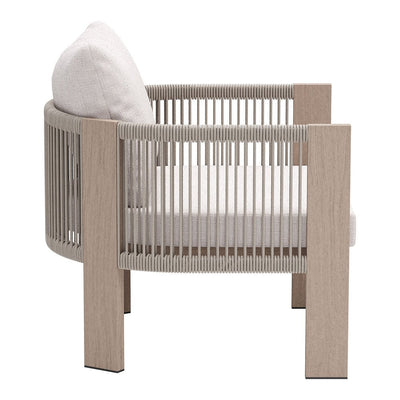 Sillón de Terraza para Spa - ZUO REBEL - Beige - Asiento y Respaldo Tapizados con Tela para Exterior - 704022 - Zuo - NOGAL BEAT - Sofá de Terraza