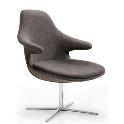 SILLÓN INFINITI LOOP LOUNGE | Sillón Ocasional | Base Giratorio 4 Patas | Aluminio | Tapizado | Asiento Poliuretano Espumado | Interior - 112 - 1520B - 000 - 01 - GRADO 0 - Infiniti - NOGAL BEAT - Sillon