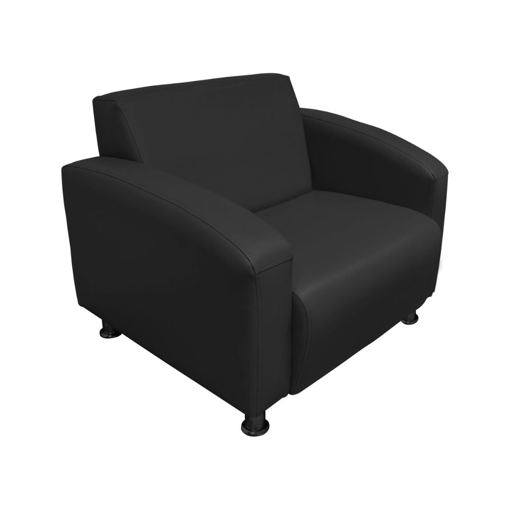 SILLÓN NOGAL BEAT E-60100 | Sillón Ocasional para Sala de Estar | Hule Espuma | Estructura Madera Patas Metálicas | Interior - E-60100 - GERSA - NOGAL BEAT - Sillones