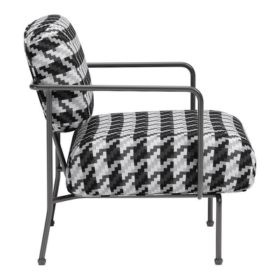 Sillón Ocasional para Área de Descanso - ZUO ULET - Multicolor - Asiento y Respaldo Tapizados en Tejido Texturizado - 110206 - Zuo - NOGAL BEAT - Sillón Ocasional