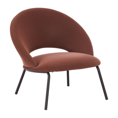 Sillón Ocasional para Boutique - ZUO ZURICH - Café - Asiento y Respaldo Tapizados en Piel Sintética - 110918 - Zuo - NOGAL BEAT - Sillón Ocasional