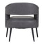 Sillón Ocasional para Consultorio - ZUO BERKELEY - Varios Colores - Asiento y Respaldo Tapizados en Piel Sintética - 109052 - Zuo - NOGAL BEAT - Sillón Ocasional