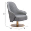 Sillón Ocasional para Lobby de Hotel - ZUO WITHBY - Varios Colores - Asiento y Respaldo Tapizados en Piel Sintética - 110107 - Zuo - NOGAL BEAT - Sillón Ocasional
