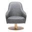 Sillón Ocasional para Lobby de Hotel - ZUO WITHBY - Varios Colores - Asiento y Respaldo Tapizados en Piel Sintética - 110107 - Zuo - NOGAL BEAT - Sillón Ocasional
