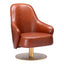 Sillón Ocasional para Lobby de Hotel - ZUO WITHBY - Varios Colores - Asiento y Respaldo Tapizados en Piel Sintética - 110108 - Zuo - NOGAL BEAT - Sillón Ocasional