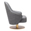 Sillón Ocasional para Lobby de Hotel - ZUO WITHBY - Varios Colores - Asiento y Respaldo Tapizados en Piel Sintética - 110107 - Zuo - NOGAL BEAT - Sillón Ocasional