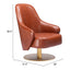 Sillón Ocasional para Lobby de Hotel - ZUO WITHBY - Varios Colores - Asiento y Respaldo Tapizados en Piel Sintética - 110108 - Zuo - NOGAL BEAT - Sillón Ocasional