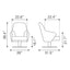 Sillón Ocasional para Lobby de Hotel - ZUO WITHBY - Varios Colores - Asiento y Respaldo Tapizados en Piel Sintética - 110108 - Zuo - NOGAL BEAT - Sillón Ocasional