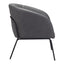 Sillón Ocasional para Recepción - ZUO QUINTEN - Varios Colores - Asiento y Respaldo Tapizados en Piel Sintética - 109056 - Zuo - NOGAL BEAT - Sillón Ocasional