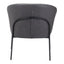 Sillón Ocasional para Recepción - ZUO QUINTEN - Varios Colores - Asiento y Respaldo Tapizados en Piel Sintética - 109056 - Zuo - NOGAL BEAT - Sillón Ocasional