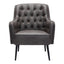 Sillón Ocasional para Recepción - ZUO TASMANIA - Varios Colores - Asiento y Respaldo Tapizados en Piel Sintética - 109054 - Zuo - NOGAL BEAT - Sillón Ocasional