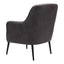 Sillón Ocasional para Recepción - ZUO TASMANIA - Varios Colores - Asiento y Respaldo Tapizados en Piel Sintética - 109054 - Zuo - NOGAL BEAT - Sillón Ocasional