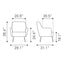 Sillón Ocasional para Recepción - ZUO TASMANIA - Varios Colores - Asiento y Respaldo Tapizados en Piel Sintética - 109054 - Zuo - NOGAL BEAT - Sillón Ocasional