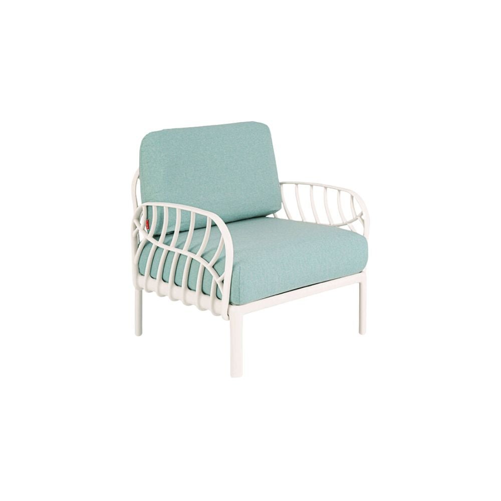 SILLON OFFIHO LAUREL OHM-7215-CC | Sillón para Casa Playa Terraza y Jardín | Resistente Rayos UV | Varios Colores | Polipropileno Acojinado | Exterior - OHM-7215-CC - OFFIHO - NOGAL BEAT - Sillones