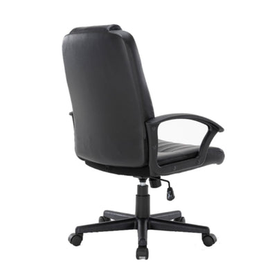 SILLÓN OFIK 1011 ALFA | Sillón Semi - Ejecutivo para Oficina | Base Estrella | Piel Sintética | Interior - 1011 - OFIK - NOGAL BEAT - Sillas de oficina