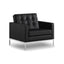 Sillón 1 plaza OFIK 518 BRAUN para área de espera, asiento y respaldo tapizados.